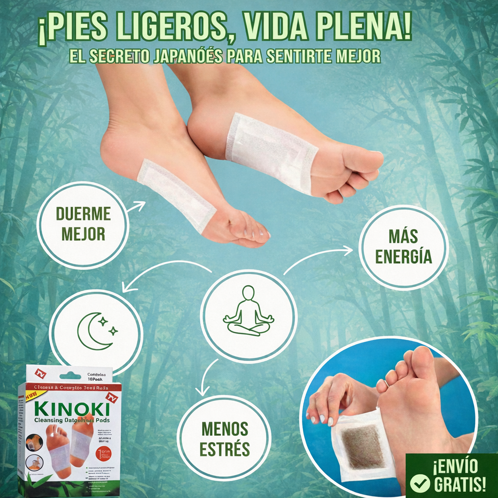 Parches Detox Kinoki — Elimina Toxinas Mientras Duermes