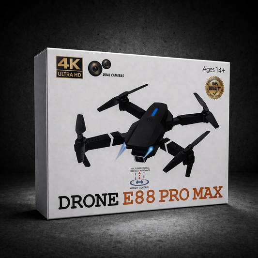 Dron Profesional E88 4K UltraFly + 2 Baterías Adicionales | ¡Vuela sin límites!