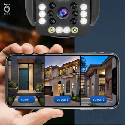 Zoom Guard: Cámara de Seguridad - kit 3x1 + Memoria ilimitada