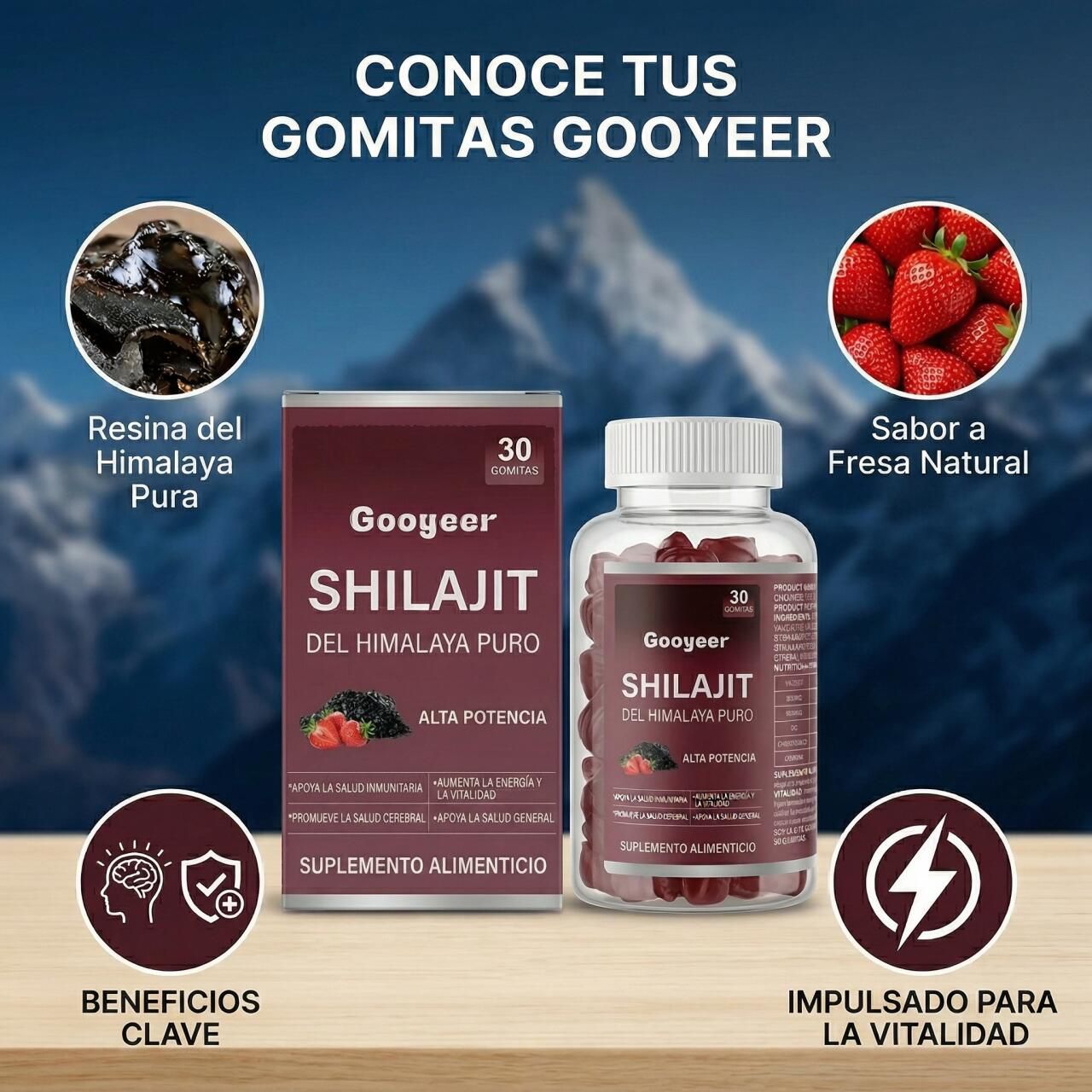 SHILAJIT GOOYEER HIMALAYAN | ¡Máxima potencia en tu mejor momento!