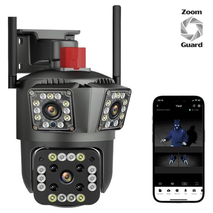 Zoom Guard: Cámara de Seguridad - kit 3x1 + Memoria ilimitada