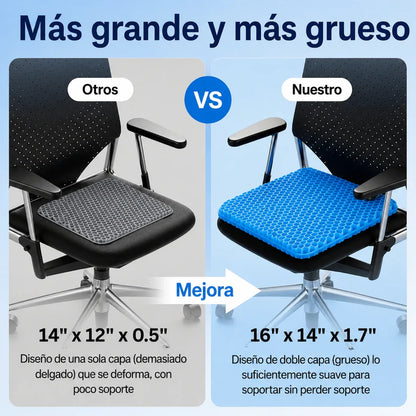 Cojín de Gel Coussea | Alivia los dolores de espalda, caderas y coxis